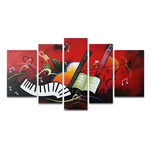 Hand-Painted Music Score Color Wall Art Canvases | ThatSweetGift