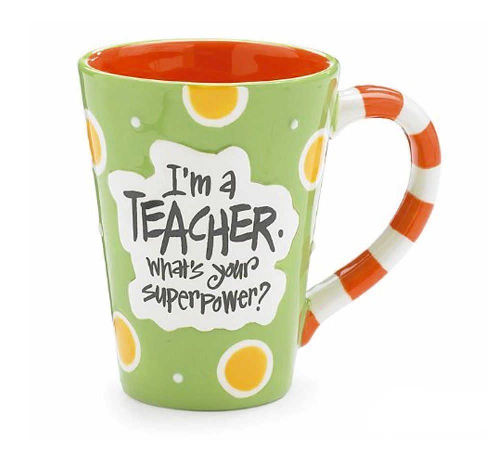 what's your superpower Printed Mug I'm a teacher 