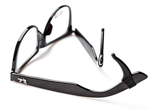 5 Pairs Keepons Primestretch Black Prevent Eyeglass Slipping Anti Slip Anti Slide Eyewear Sunglasses Spectacles Glasses Temple Tips Sports Ear Hooks Sleeves Retainer