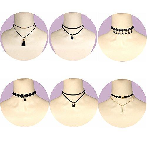  Outee 44 Pcs Choker Necklaces for Women Black Choker