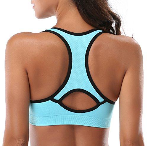 Women Racerback Sports Bras With Removable Pads