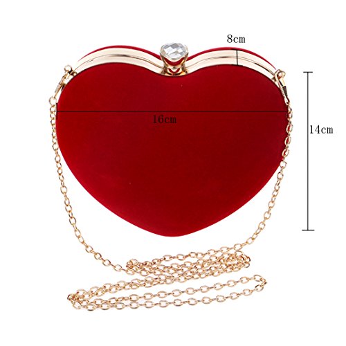 Mily Heart Shaped Clutch And Shoulder Handbag | ThatSweetGift
