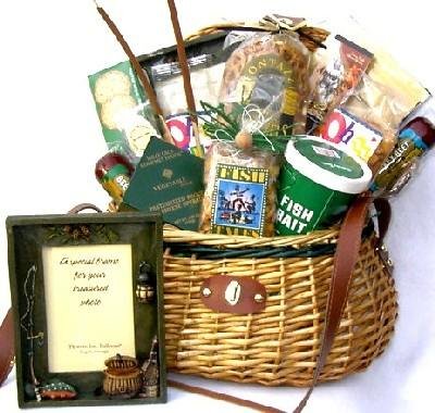 Fishing Creel Gift Basket Jam-Packed With Useful Fishing Equipment, Sweet  Treats And Novelty Items Father's Day Gifts For Him