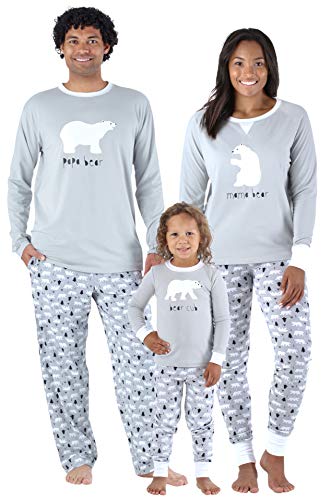 SHM-4038-K-CAN-4T Sleepyheads Holiday Family Matching Polar Bear Pajama PJ Sets Kids