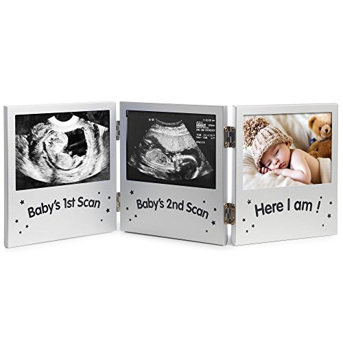 Dust and Things ‘Loading Player 3’ Baby Scan Picture Frame New Parent Gifts for Gamers Suitable for 4 x 3 Photo Landscape New Baby Announcement Ultrasound Photo Frame 