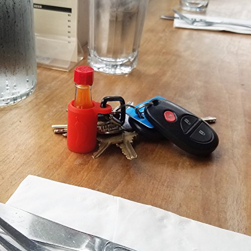  Mini Tabasco Hot Sauce Keychain - Includes 3 Mini Hot