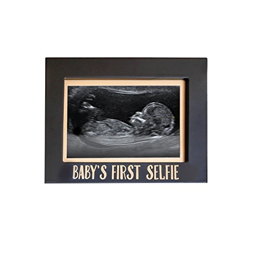 7 x 6.5 In, White Baby Sonogram Picture Frame for 4 x 3 Ultrasound Photo First Selfie 