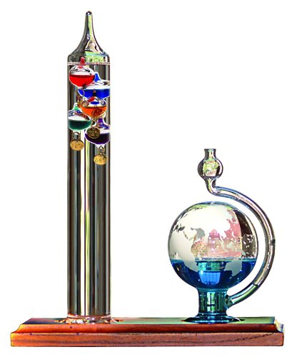Lily's Home Desktop Weather Station with Galileo Thermometer and Fitzroy Storm