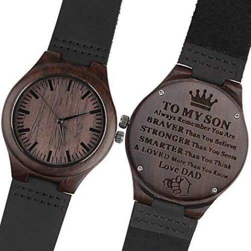 father son wooden watch