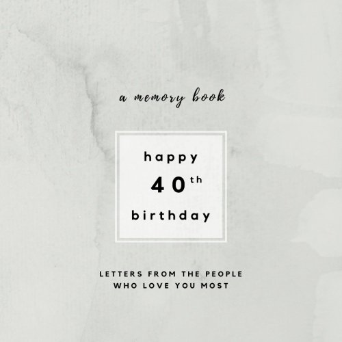 40th birthday deals keepsake book