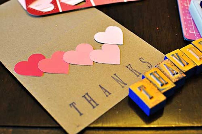 Unique Homemade Thank You Cards 6 EasytoDo Ideas Thatsweetgift