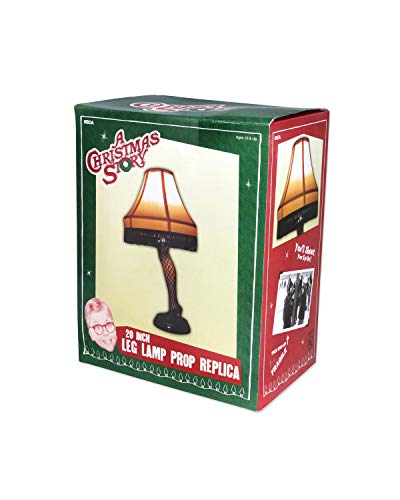 A Christmas Story 21732 Leg Lamp Stemless Wine Glass 20 oz Red Gold Rimmed 