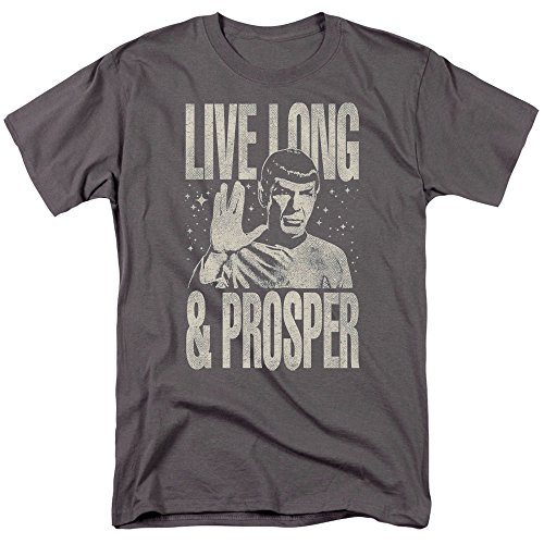 Star Trek Spock Live Long and Prosper Two-Sided Sublimation Print T-Shirt UNWORN 
