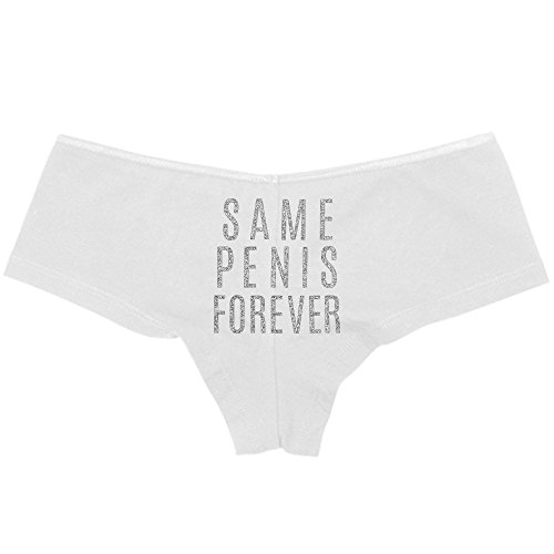 Same Penis Forever - Silver Glitter Cheeky Panty