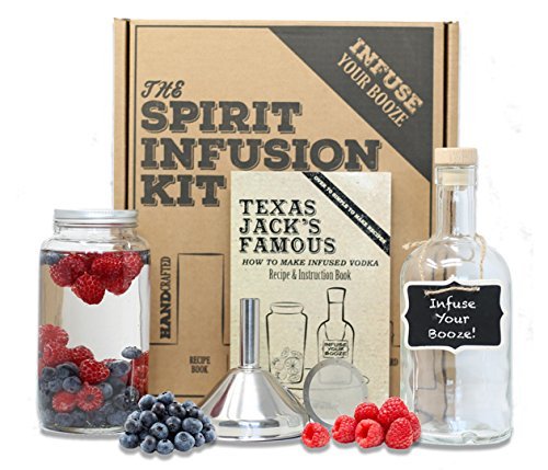 Spirit Infusion Kit - Infuse Your Booze - Alcohol Infusion Kit with Recipes  to Make Over 70 Flavored Vodkas. This Liquor Infusion Kit Makes a Great