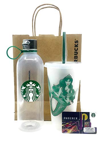 Starbucks Reusable Frosted Cold Cup Tumbler With Lid & Straw Venti Water Bottle