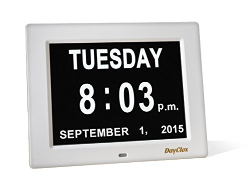 Details about   8'' LCD Dementia Digital Calendar Day Clock Large Letter Year/Month/Week/Day