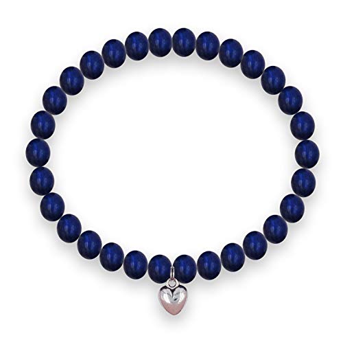 50 Years Old Jewelry Gift Idea for Her SOLINFOR 50th Birthday Gifts for Women Lapis Lazuli Beads Bracelet 
