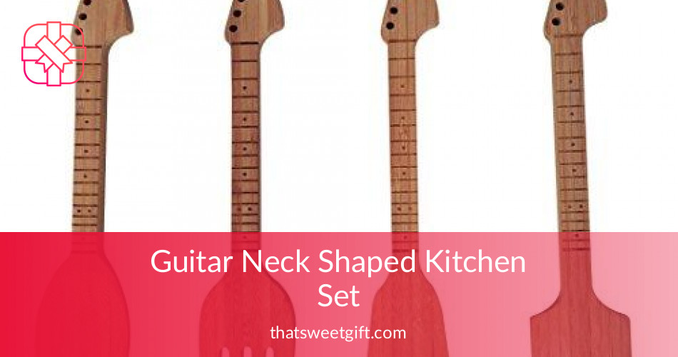 Guitar Neck Shaped Kitchen Set Made Of Bamboo
