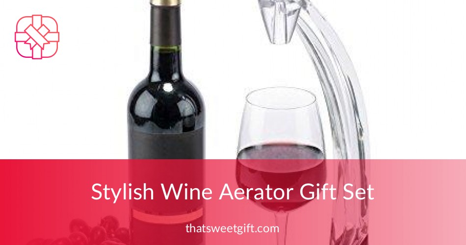 Stylish Wine Aerator Gift Set With Handsome Package