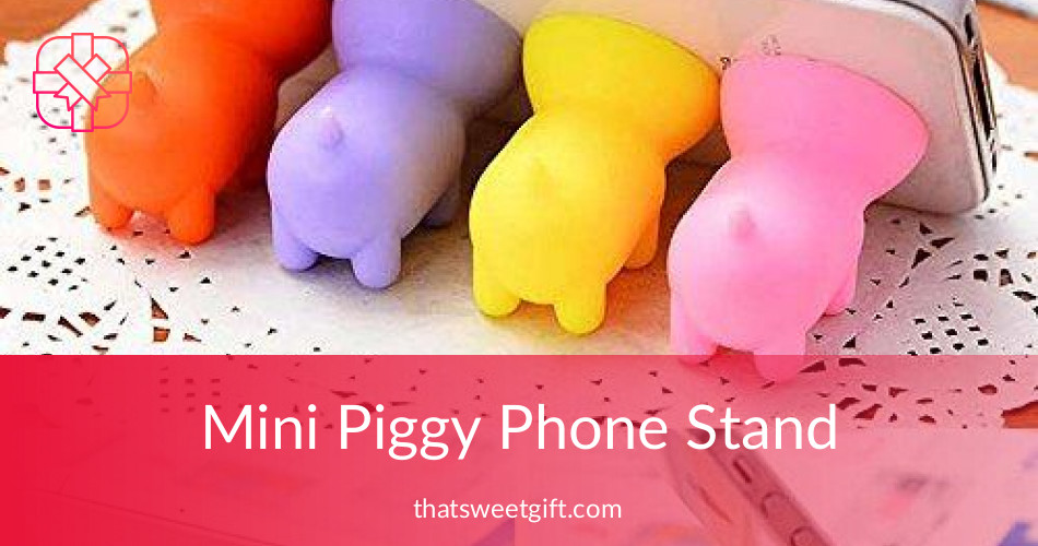Mini Piggy Phone Stand Smarthphone Accessory Thatsweetgift