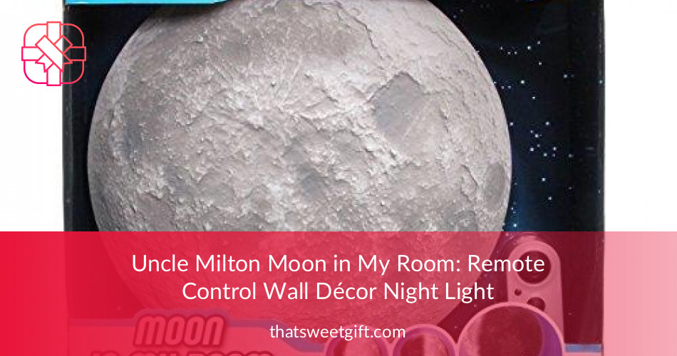 Uncle Milton Moon In My Room Remote Control Wall Decor Night Light