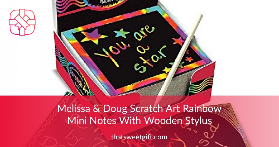 Scratch Art Rainbow Mini Notes With Wooden Stylus ThatSweetGift