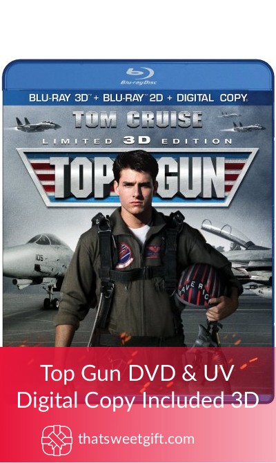 Top Gun DVD & UV Digital Copy Included 3D | Thatsweetgift