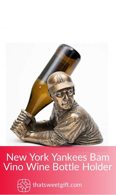 New York Yankees Bam Vino Wine Bottle Holder | ThatSweetGift